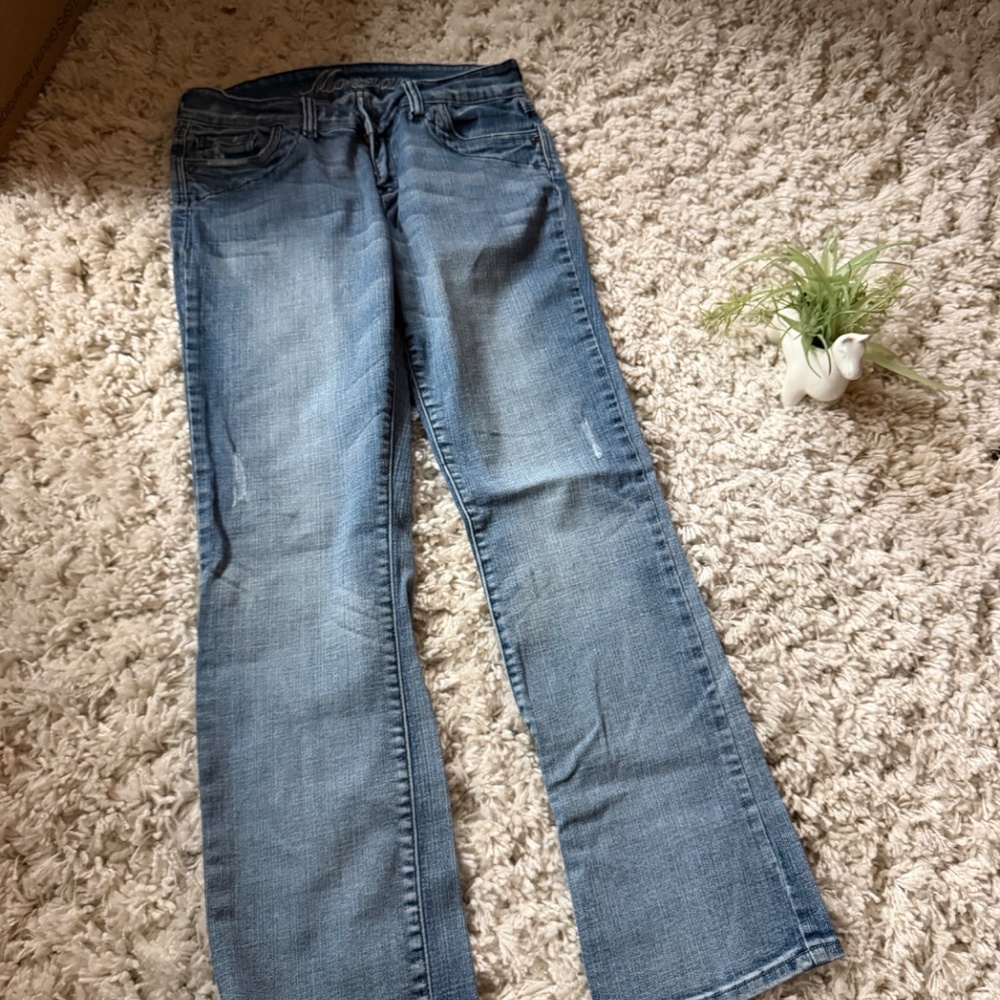 dELiA*s Classic super cute light blue denim pants Blue Boot Cut Jeans your wardr - Picture 3 of 7